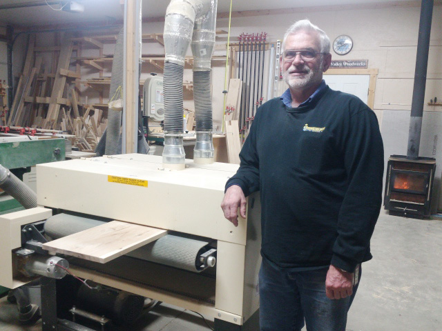 Meet Edson Miller, woodworker and Woodmaster Drum Sander owner.